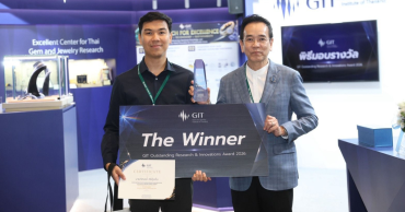 GIT โชว์แชมป์ผลงานวิจัย GIT Outstanding Research & Innovations Award 2026ภายในงาน “Bangkok Gems & Jewelry Fair” ครั้งที่ 74 ระหว่างวันที่ 8-12 กันยายน 2569 ณ ศูนย์การประชุมแห่งชาติสิริกิติ์